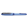 One Hybrid N Roller Ball Pen, Stick, Extra-fine 0.3 Mm, Blue Ink, Blue Barrel, 10/box