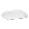 Clearview Mealmaster Lid With Fog Gard Coating, Large 2-compartment Dome Lid, 9.38 X 8 X 1.25, Clear, Plastic, 252/carton