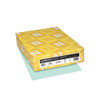 Color Cardstock, 65 Lb Cover Weight, 8.5 X 11, Merry Mint, 250/pack