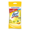 Disinfecting Wipes To-go Flatpack, 6.29 X 7.87, Lemon And Lime Blossom, 15 Wipes/flat Pack, 48 Flat Packs/carton
