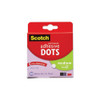 Mounting Adhesive Dots, 0.3" Dia, Transparent, 300/pack