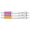 Pen,acroball,ast,3/pk,wh