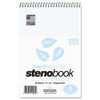 Enviroshades Steno Notepad, Gregg Rule, White Cover, 80 Blue 6 X 9 Sheets, 4/pack