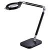 Pureoptics Summit Zoom Ultra Reach Magnifier Led Desk Light, 2 Prong, 29" High, Black