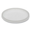 Newspring Delitainer Microwavable Container Lid, Recessed, 4.55" Diameter X 0.4" H, Translucent, Plastic, 480/carton