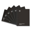 Notebook,8.5x11,6pk,bk