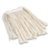 Cut-end Wet Mop Head, Cotton, #16, 1" Headband, White