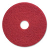 Buffing Floor Pads, 17" Diameter, Red, 5/carton - CWZ663604