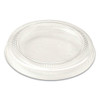 Pla Lids For Fiber Cups, 2.6" Diameter X 0.3"h, Clear, Plastic, 2,000/carton