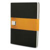 Cahier Journal, 1 Subject, Narrow Rule, Black Cover, 10 X 7.5, 3/pack