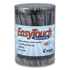 Easytouch Ballpoint Pen, Retractable, Fine 0.7 Mm, Black Ink, Clear Barrel, 36/pack - PIL54058