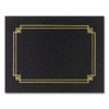 Premium Textured Certificate Holder, 12.65 X 9.75, Black, 3/pack - GRP938603
