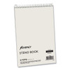 Steno Pads, Gregg Rule, White Cover, 60 Green-tint 6 X 9 Sheets