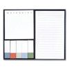 Work Happy Sticky Notes, (5) Unruled 0.5 X 1, (1) Unruled 3 X 3, (1) Note Ruled 3 X 5, Assorted Lagoon Colors, 90 Sheets/pad