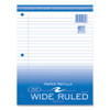 Notebook Filler Paper, 3-hole, 8 X 10.5, Wide/legal Rule, 300/pack - ROA20300
