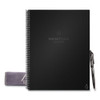 Fusion Smart Notebook, Seven Assorted Page Formats, Black Cover, 11 X 8.5, 21 Sheets