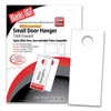 Small Micro-perforated Door Hangers, 67 Lb Bristol Weight, 8.5 X 11, White, 3 Hangers/sheet, 50 Sheets/pack