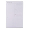 Adhesive Daily Planner Sticky-note Pads, Daily Planner Format, 4.9" X 7.7", Gray, 100 Sheets/pad