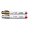 Permanent Paint Marker, Medium Bullet Tip, Assorted Metallic Colors, 2/pack - SAN34968PP