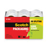 Sure Start Packaging Tape, 3" Core, 1.88" X 54.6 Yds, Clear, 18/pack
