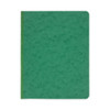 Pressboard Report Cover With Tyvek Reinforced Hinge, Two-piece Prong Fastener, 3" Capacity, 8.5 X 11, Dark Green/dark Green
