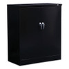 Assembled 42" High Heavy-duty Welded Storage Cabinet, Two Adjustable Shelves, 36w X 18d, Black
