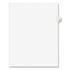 Preprinted Legal Exhibit Side Tab Index Dividers, Avery Style, 10-tab, 81, 11 X 8.5, White, 25/pack, (1081)