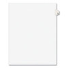 Preprinted Legal Exhibit Side Tab Index Dividers, Avery Style, 10-tab, 78, 11 X 8.5, White, 25/pack, (1078)
