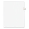 Preprinted Legal Exhibit Side Tab Index Dividers, Avery Style, 10-tab, 57, 11 X 8.5, White, 25/pack, (1057)