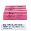 Feminine Hygiene Sanitary Disposal Bags, 4" X 10", Natural, 150 Bags/roll, 4 Rolls/carton