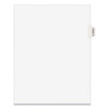 Avery-style Preprinted Legal Side Tab Divider, 26-tab, Exhibit W, 11 X 8.5, White, 25/pack, (1393)