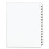 Preprinted Legal Exhibit Side Tab Index Dividers, Avery Style, 25-tab, 201 To 225, 11 X 8.5, White, 1 Set, (1338)