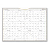Wallmates Self-adhesive Dry Erase Yearly Planning Surfaces, 24 X 18, White/gray/orange Sheets, 12-month (jan To Dec): 2023