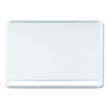 Lacquered Steel Magnetic Dry Erase Board, 36 X 48, Silver/white