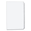Preprinted Legal Exhibit Side Tab Index Dividers, Avery Style, 25-tab, 101 To 125, 14 X 8.5, White, 1 Set