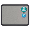 Contour Granite Gray Tack Board, 36 X 24, Black Frame