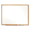 Classic Series Total Erase Dry Erase Board, 48 X 36, Oak Finish Frame
