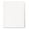 Preprinted Legal Exhibit Side Tab Index Dividers, Allstate Style, 25-tab, 1 To 25, 11 X 8.5, White, 1 Set, (1701)