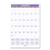 Monthly Wall Calendar With Ruled Daily Blocks, 15.5 X 22.75, White Sheets, 12-month (jan To Dec): 2023