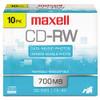 Cd-rw Rewritable Disc, 700 Mb/80 Min, 4x, Jewel Case, Silver, 10/pack