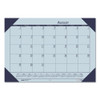 Ecotones Recycled Academic Desk Pad Calendar, 18.5 X 13, Orchid Sheets, Cordovan Corners, 12-month (aug-july): 2022-2023