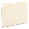 Top Tab File Folders, 1/3-cut Tabs: Left Position, Letter Size, 0.75" Expansion, Manila, 100/box