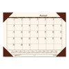 Ecotones Recycled Academic Desk Pad Calendar, 18.5 X 13, Cream Sheets, Brown Corners, 12-month (aug To July): 2022 To 2023