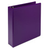 Earths Choice Biobased Durable Fashion View Binder, 3 Rings, 2" Capacity, 11 X 8.5, Purple, 2/pack