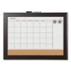 Home Decor Magnetic Combo Dry Erase With Cork Board On Bottom, 23 X 17, Espresso Wood Frame