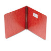 Pressboard Report Cover With Tyvek Reinforced Hinge, Two-piece Prong Fastener, 2" Capacity, 8.5 X 8.5, Red/red