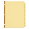 Preprinted Laminated Tab Dividers With Gold Reinforced Binding Edge, 12-tab, Jan. To Dec., 11 X 8.5, Buff, 1 Set