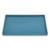 Slim Stackable Plastic Tray, 6.85 X 9.88 X 0.47, Teal