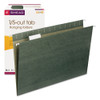 Hanging Folders, Legal Size, 1/5-cut Tabs, Standard Green, 25/box