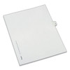 Preprinted Legal Exhibit Side Tab Index Dividers, Allstate Style, 10-tab, 15, 11 X 8.5, White, 25/pack